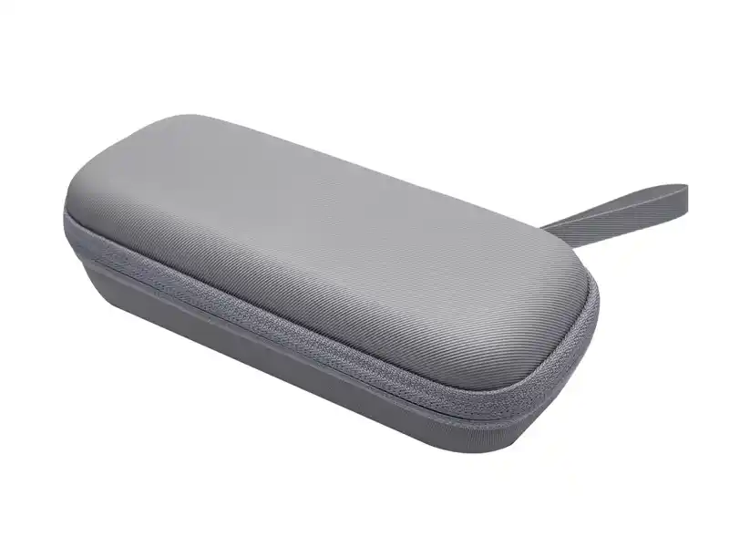 Gray EVA hard shell carrying case with zipper and handle