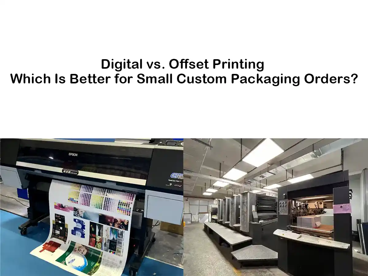 Comparison of digital and offset printing machines for packaging production