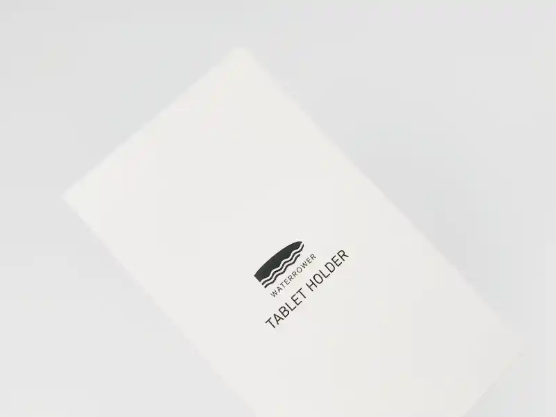 White paper box with matte lamination for tablet holder packaging